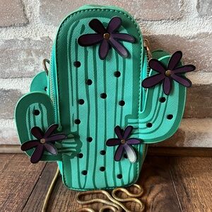 Cactus purse whimsical purses cute purses green purse shoulder bags kitschy